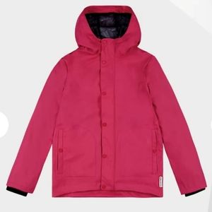 Hunter kids pink waterproof jacket size 3/4